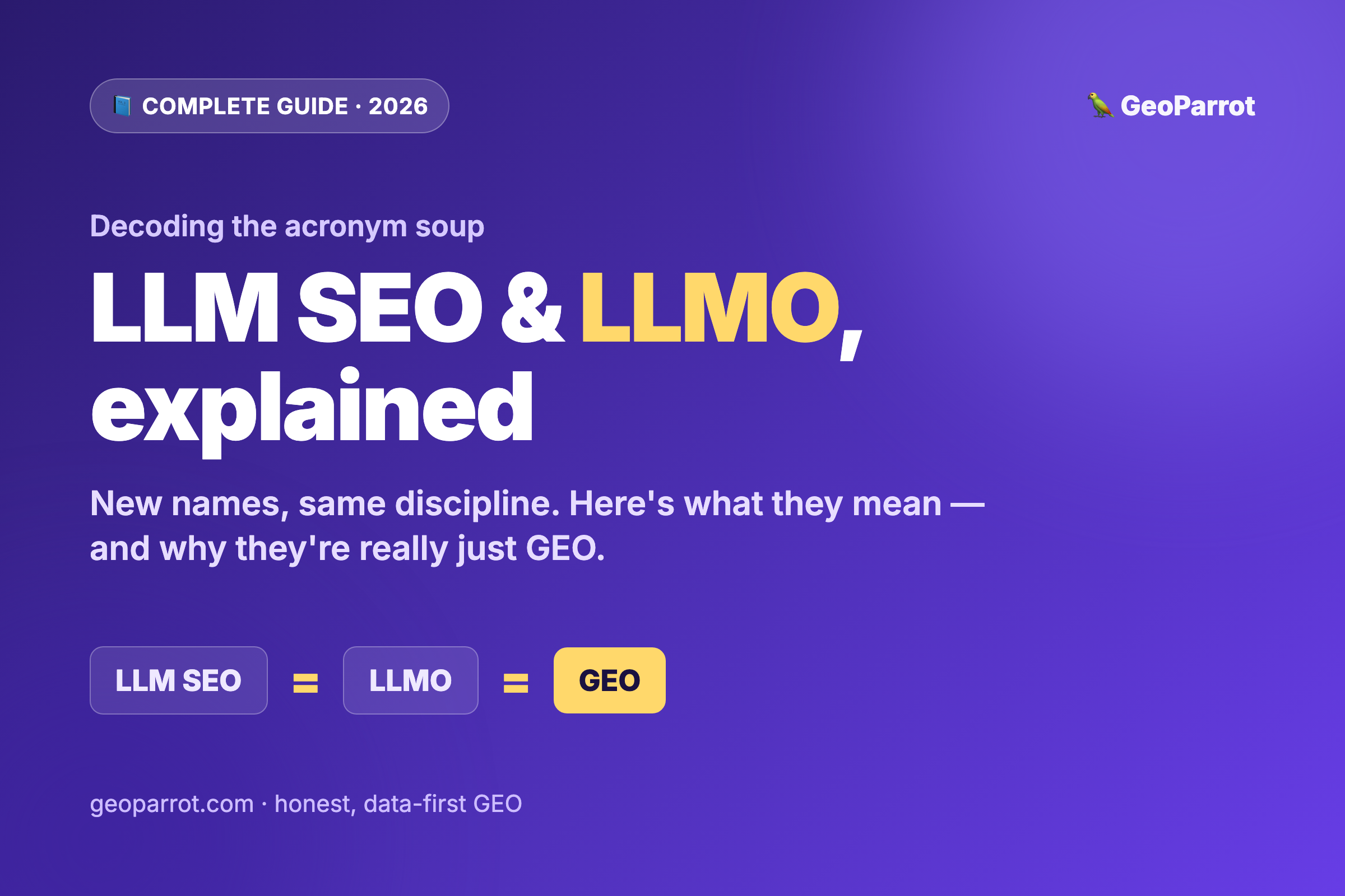 What Is LLM SEO (a.k.a. LLMO)? And Why It’s Really Just GEO