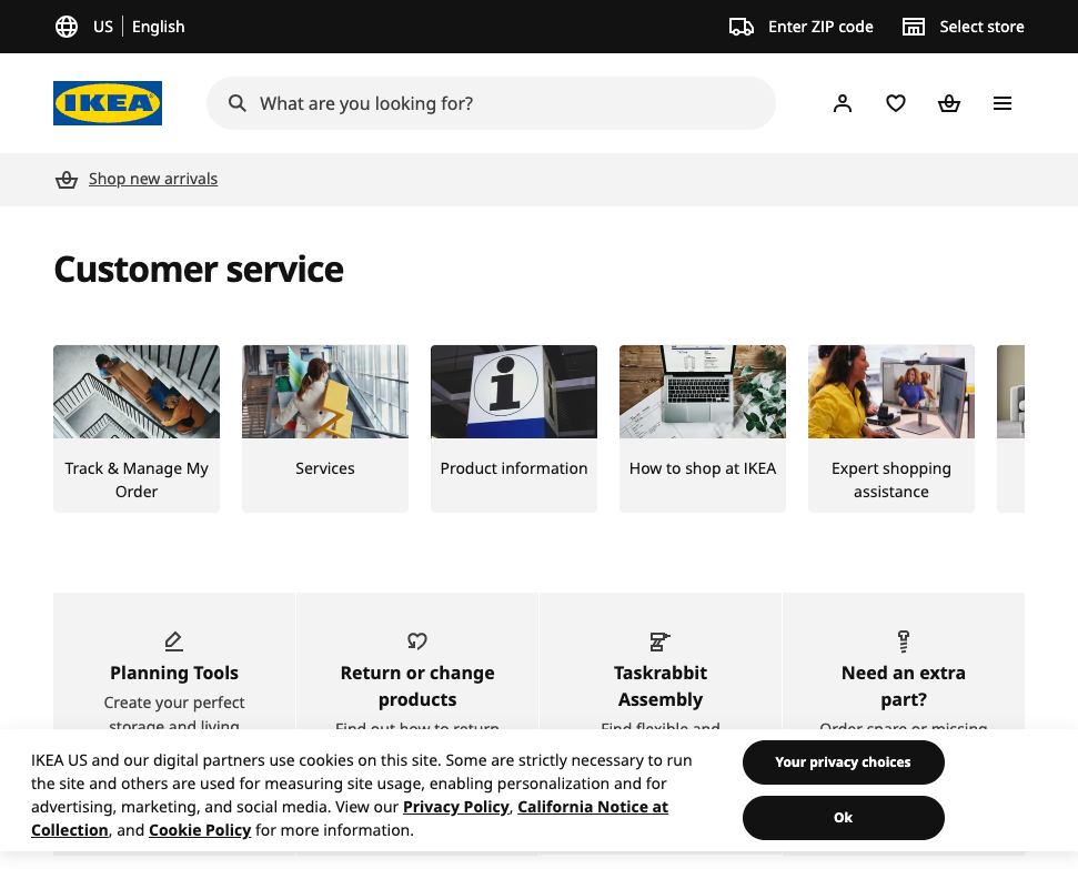 IKEA US customer service hub